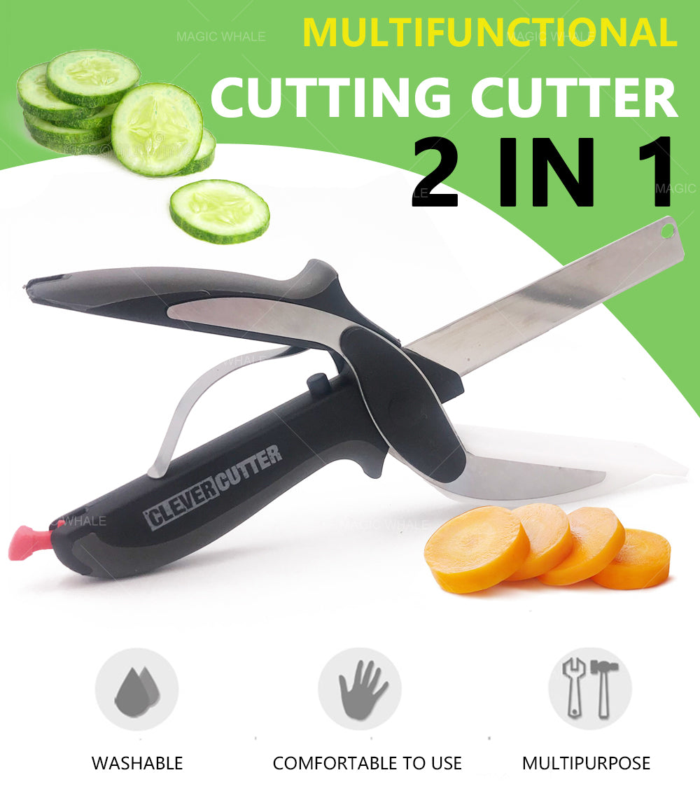 Stainless Steel Kitchen Scissors 2 in 1